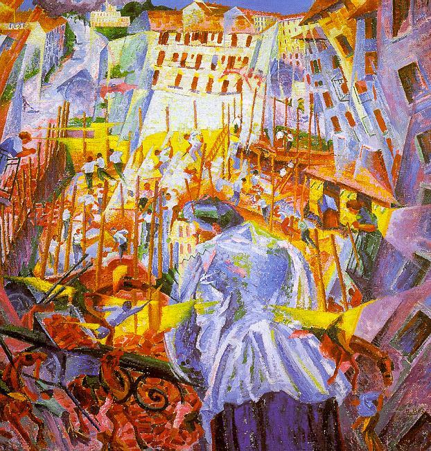 Street Noises Invade the House, Umberto Boccioni